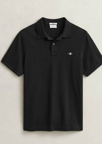 Genuine gant men black polo - genuine, men's