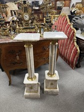 Pair of Marble Columns Flutted