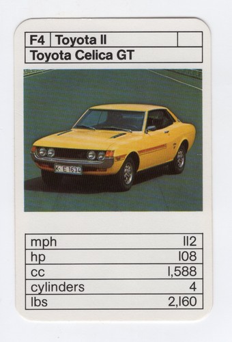 Ace trumps japanese - japanese, cars