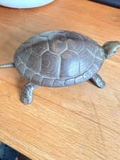 Antique Victorian  Bronze Brass Tortoise Hotel Bell Clockwork Hand Wind 175mm 