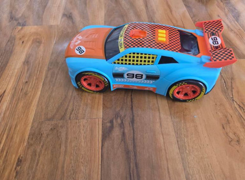 Car plastic blue red - car, blue/red