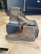 Clarks Originals Oswyn Hi - Peat Leather - UK Size 6.5 - Free P&P