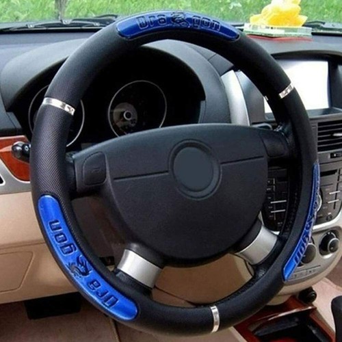 Leather car steering - car,