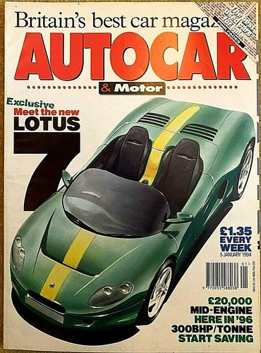 Autocar magazine jan - autocar, 05-jan-94