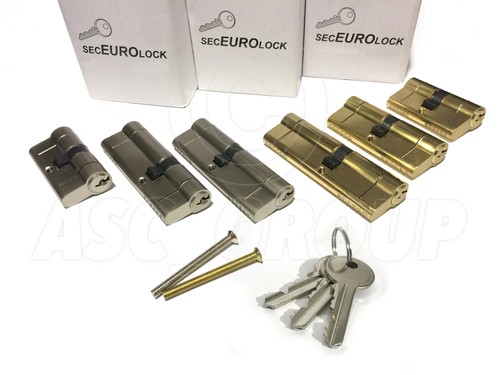 Euro door lock brass finish - brass,