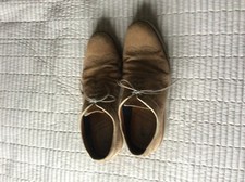 Bata mens beige suede shoes