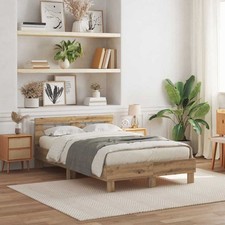 WALPLUS Oak Bed Frame Artisan