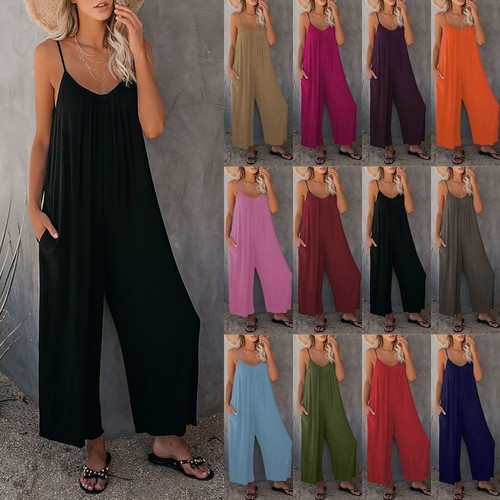 Baggy strappy jumpsuit ladies - baggy,