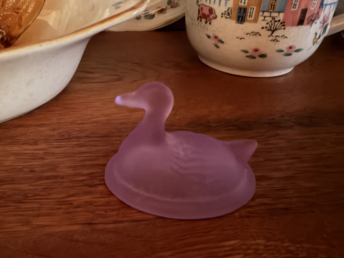 Vintage boyd glass - glass, duck