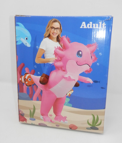 Inflatable axolotl costume - inflatable, •