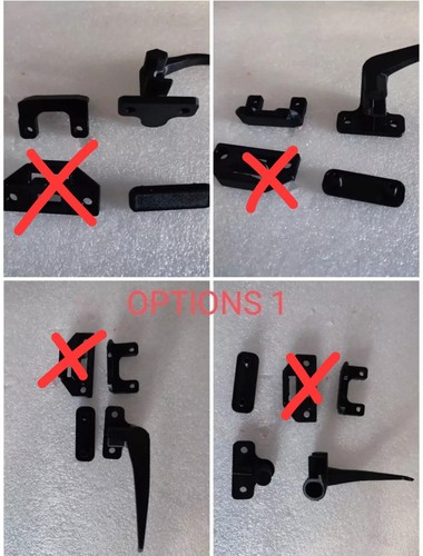 Window black lever latch - x2,