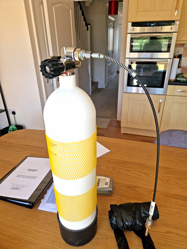 Scuba diving cylinder tank - 7l,