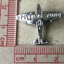 Vtg Spitfire Fund Metal Pin Badge WW2 Fundraising