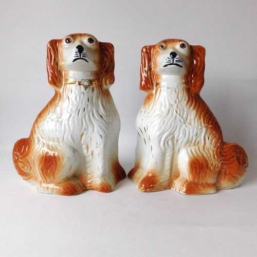 Antique pair staffordshire - pair,