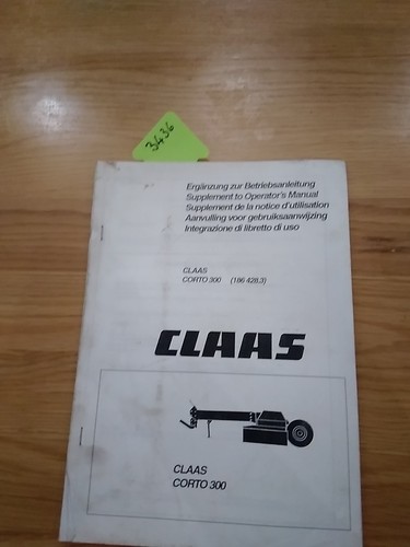 Claas corto 300 drum - claas, mower