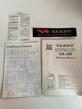 YAESU VX-5R Instruction / Operating / Owners Manual. Circuit diagram and sticker