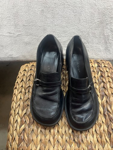 Parade black leather loafer - black,