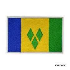 ST.Vincent & Grenadines Flag Embroidered Patch Iron/Sew On Patch For Clothes