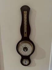 Wood Wall Barometer and