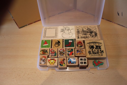 Christmas wooden block - christmas, rubber
