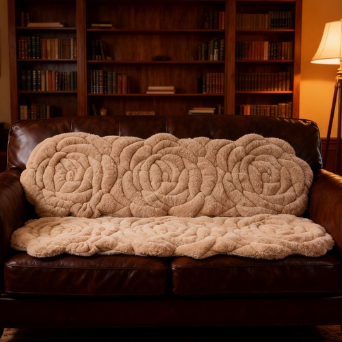 Rose shaped sofa - sofa, cushion