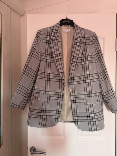 Ladies blue and white checked