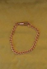 Solid Copper curb chain Bracelet Wrist Ankle 7/11 inch non magnetic albert clasp