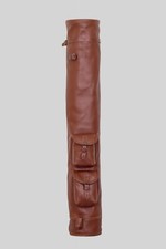 Genuine Leather Sunday Golf Bag Vintage Golf Club Ball Bag with Two Pockets UK