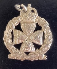 Inns Of Court Regiment Sterling Silver Ludlow London Medallion Pendant Badge
