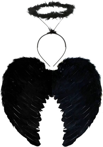 Black feather angel - black, and