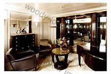 puc0938 - French CGT Liner - Normandie , built 1935 - interior - 6x4 print