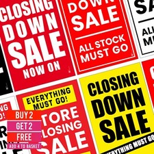 Closing Down Sale Poster