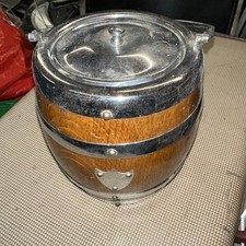 Vintage Oak and silver plated