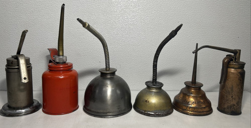 Lot vintage oil cans - 6,