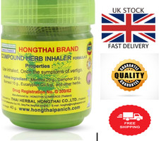 1 X Thai Compound Herbal Inhaler YADOM STUFFY NOSE FORMULA 2 GREEN MENTHOL NEW