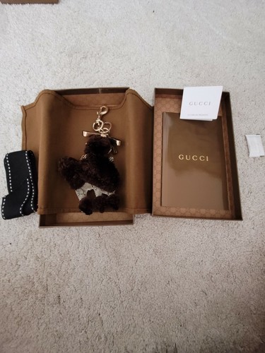 Gucci dog keyring bag - gucci, charm