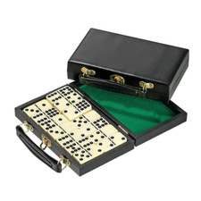 Double 9 Dominoes in Leather
