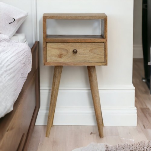 Oakish bedside table - oakish,