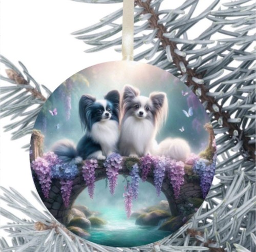 Papillon dog hanging - papillon,
