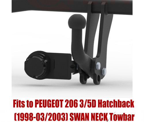 Swan neck tow - tow, bar