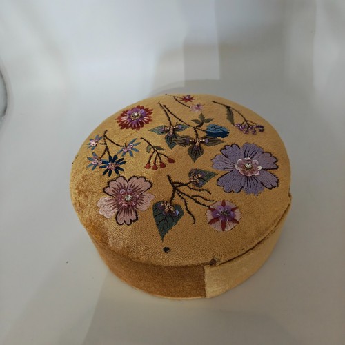 Velvet embroidered jewelry box - jewelry,