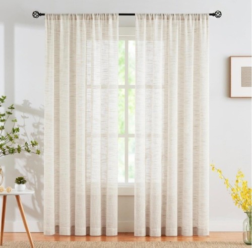 Linen semi sheer - semi, curtains