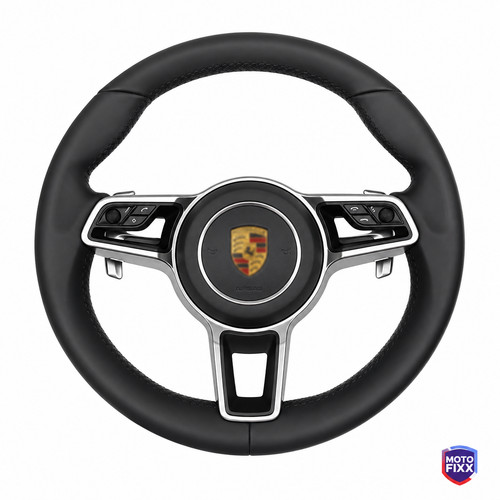 Leather steering wheel - leather,