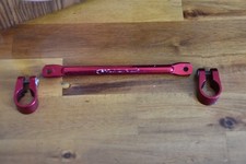 Retro Pazzaz MTB Handlebar Riser Handle Bar Brace 175mm centres Red 22.2mm clamp