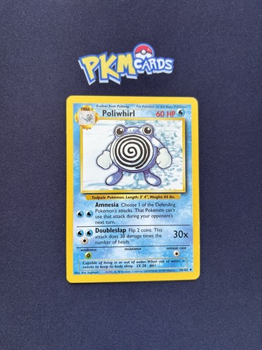 Pokémon tcg poliwhirl base - pokémon,