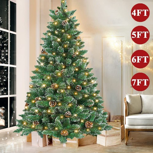 7ft pre lit - 4/5/6/7ft, christmas