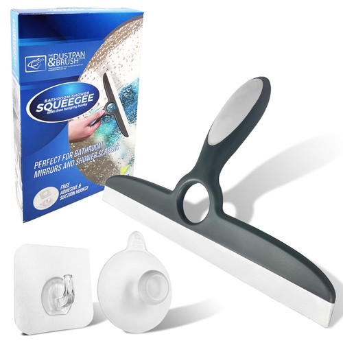 Shower squeegee with - with, suction