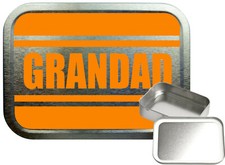 Vinyl Cut Personalised Tobacco Tin, 2oz Silver Tobacco tin,Gift Box, Storage Tin