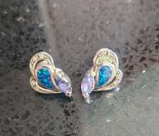 mexican fire opal earrings