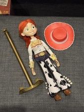 Toy Story Collection 'White Logo' Jessie Doll, Hat & Stand RARE